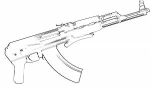 Раскраски Автомат  и  онлайн