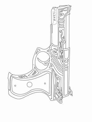 Раскраски Пистолет