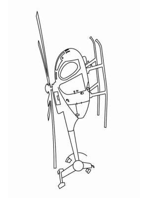 Раскраски Полицейский вертолет