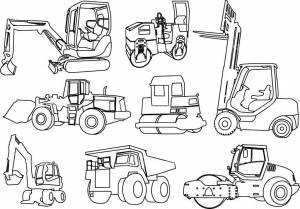Раскраски Раскраска Спецтехника Спецтехника