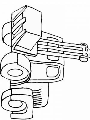 Раскраски Спецтехника   в формате
