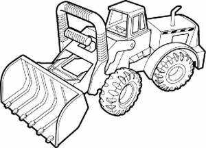 Раскраска спецтехника  и
