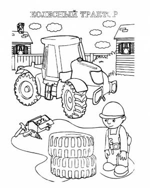 Раскраски Строительная техника  и  онлайн