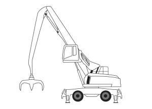 Раскраска строительная техника для детей