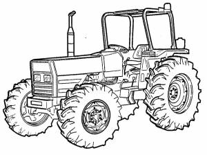 Раскраски трактор для девочек и мальчиков