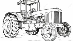 раскраска трактор для детей, раскраски тракторов, трактор, поле фон картинки и Фото для й загрузки
