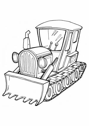 Раскраски Трактор для детей