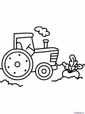 Раскраска Трактор 20