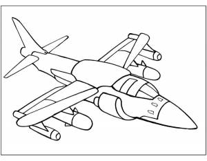 Раскраски Раскраска Самолет военный самолеты, Download print coloring page