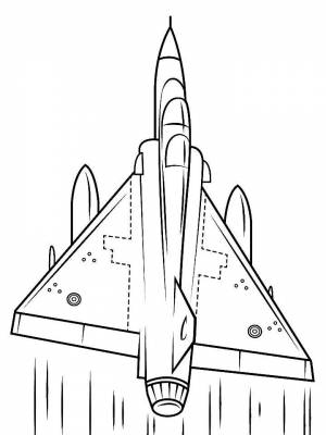 Раскраски Военный самолет   в формате