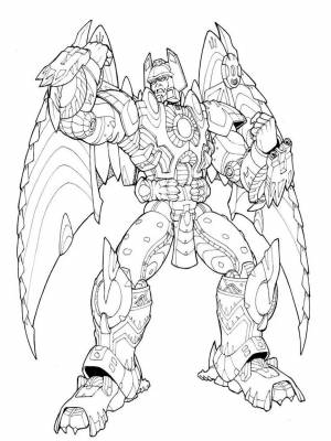 Картинка Десептиконы раскраска в формате