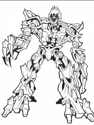 Раскраска Десептиконы  картинку для детей