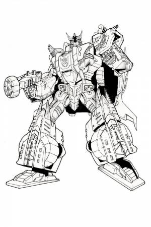 Раскраска Символ десептиконов