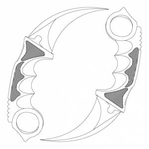 Раскраски керамбит