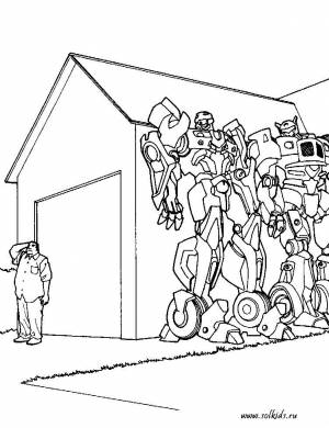 Раскраски Трансформеры 2 и 3  роботы прайм для мальчиков  онлайн   раскраски мультики трансформеров для детей