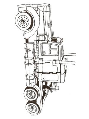Раскраски Оптимус Прайм