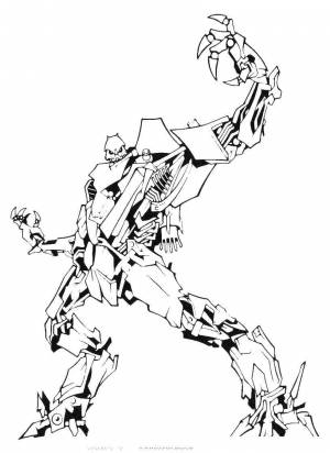 Раскраски Раскраска Десептиконы трансформеры