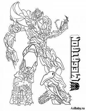 Раскраски Трансформеры десептиконы