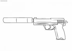 Раскраски Ак 47 из стандофф 2