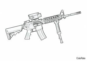 Раскраска M4 Carbine