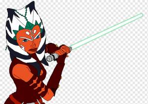 Асока Тано Рей Световой меч Звездные войны Джедай, звездные войны, Вымышленный персонаж, мультфильм, обои для рабочего стола png