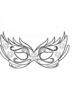 Картинка Карнавальная маска  листе  для мальчиков