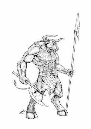 Minotaur Picture, Minotaur Image UltraCoolTattoos