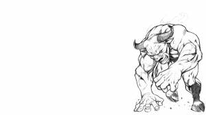 Минотавр рисунок легкий