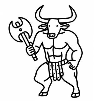 Минотавр рисунок