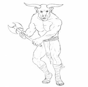 Как рисовать Минотавр