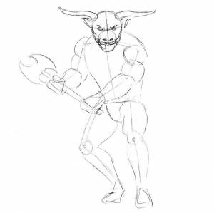 Как рисовать Минотавр