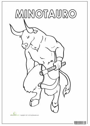Минотавр рисунки легкие