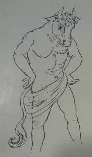 Тесей и минотавр рисунок