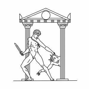 Тесей рисунок