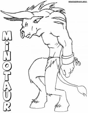 Раскраски Тесей и минотавр