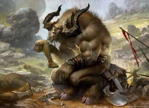 Pensive Minotaur by velinov on deviantART