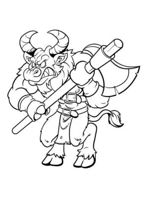 Раскраски Минотавр