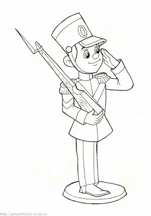 Деревянные солдатики раскраска для детей