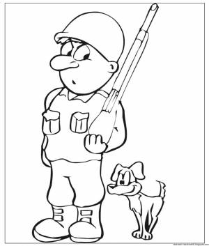 Раскраска солдатики для детей