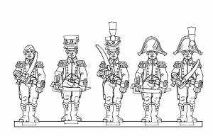 Раскраски солдатики