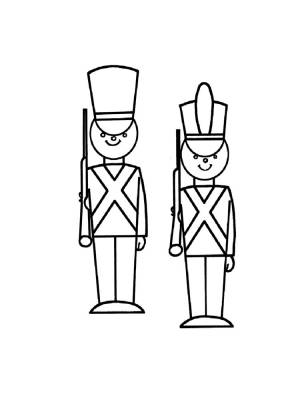 Раскраски Солдатики