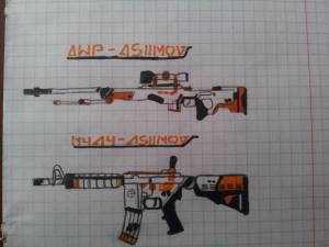 Рисунки кс го карандашом