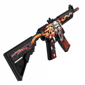 Деревянный автомат CS GO Резинкострел М4 Убийство Подтверждено
