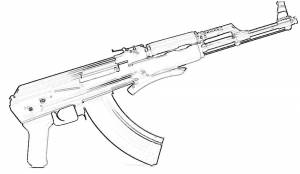 Раскраска Оружие