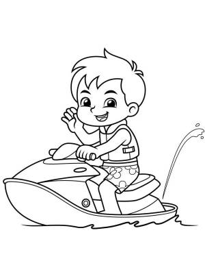 Раскраски Гидроцикл