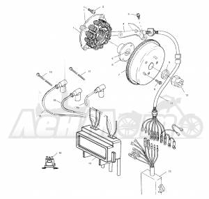 Запчасти для Гидроцикла Polaris 2001 PRO 1200