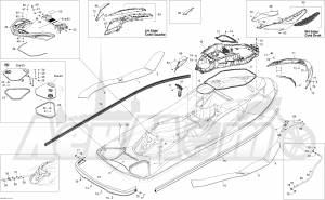 Запчасти для Гидроцикла Sea-Doo 2012 RXT 260