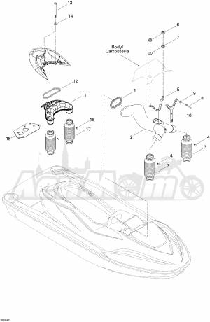 Запчасти для Гидроцикла Sea-Doo 2004 GTI LE RFI Раздел