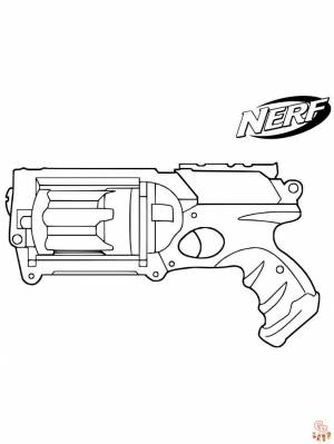 Раскраски Nerf Gun Бесплатно для печати и легко раскрашивать