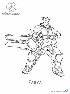Overwatch раскраски